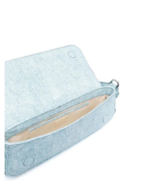 By Far Blue Maddy Studded Shoulder Bag