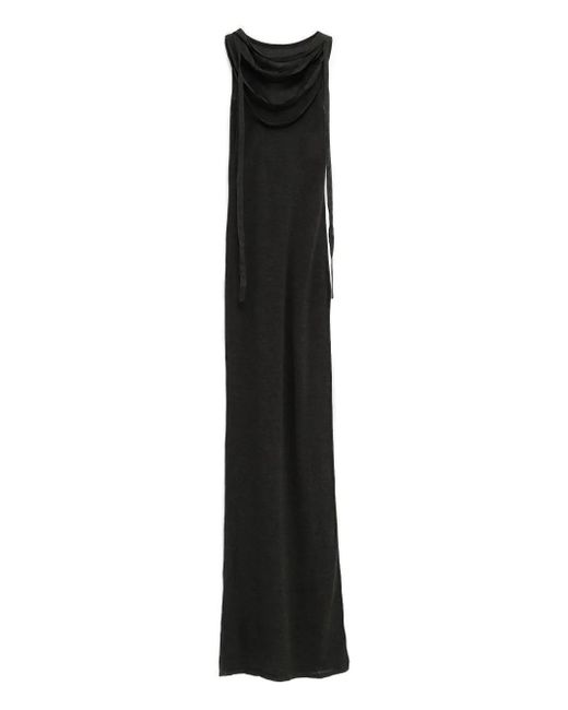 Paloma Wool Black Crew-Neck Maxi Dress