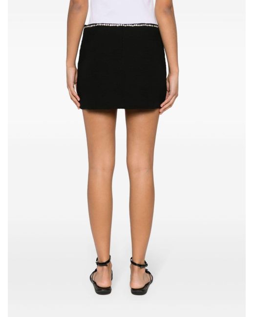 Minifalda con detalles de cristal N°21 de color Black