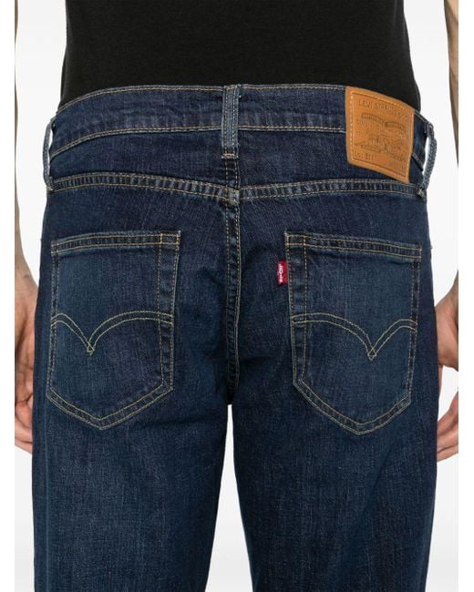 Levi's Blue 511 Low-rise Slim-fit Jeans for men