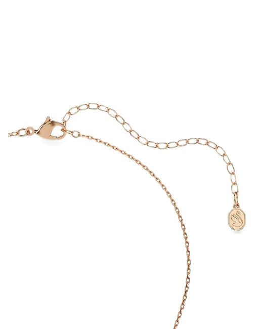 Swarovski White Constella Crystal-Embellished Circular Necklace