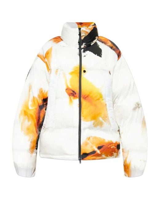 Y-3 Steppjacke mit Print in Metallic für Herren