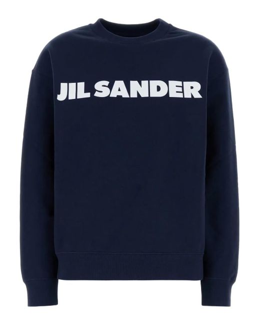 Jil Sander ロゴ スウェットシャツ Blue