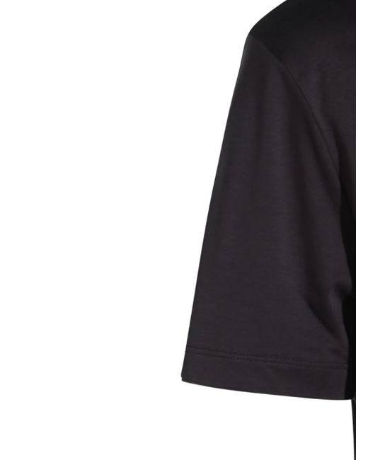 Eleventy Black Short-Sleeved Crew-Neck T-Shirt for men