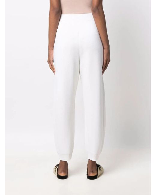 Bally White Elasticated-Waist Trousers
