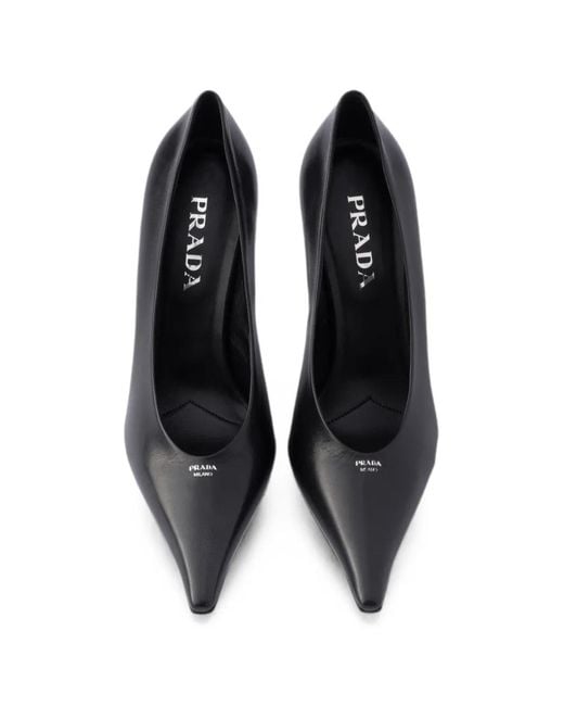Prada Black Leather Pumps