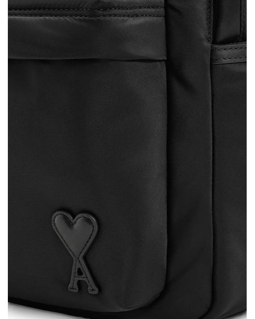 AMI Black Nylon Backpack