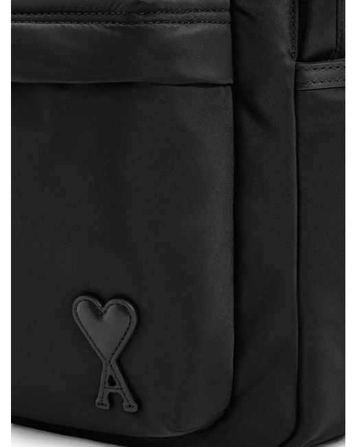 AMI Black Nylon Backpack