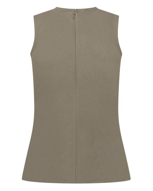 AMI Gray Sleeveless Top