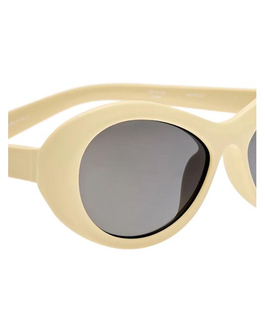 Jacquemus Metallic Rond Oval-Frame Sunglasses