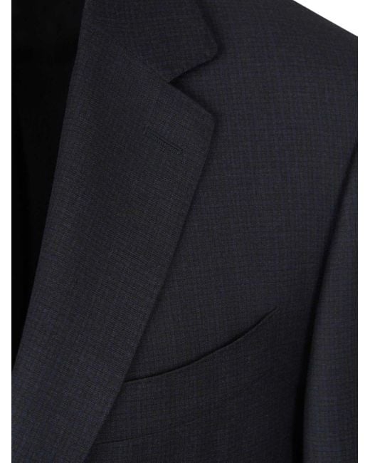 Canali Blue Checked Two-Piece Suit for men