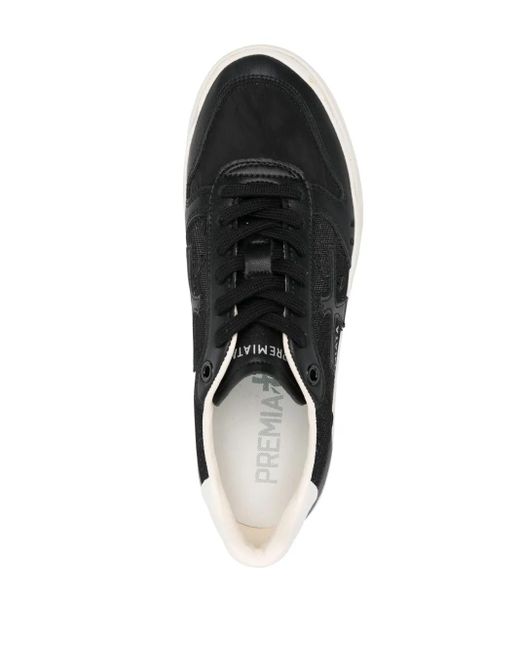 Premiata Black Micol Glitter Sneakers