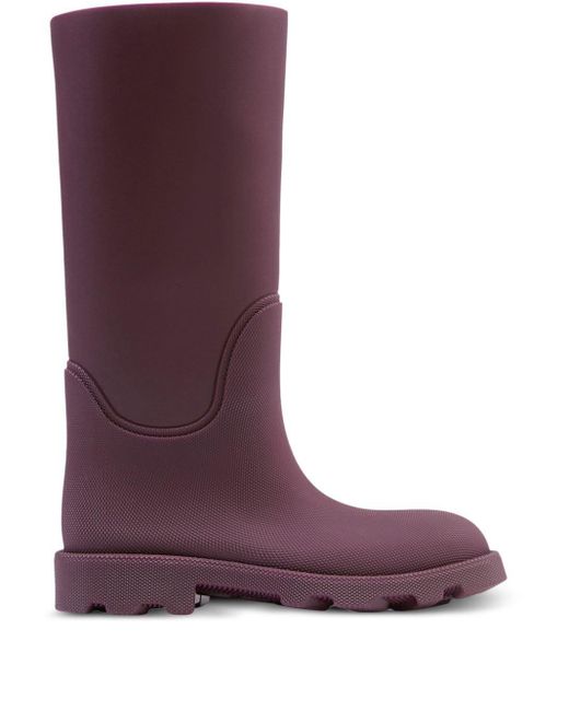Burberry Purple Rubber Marsh Boots for men