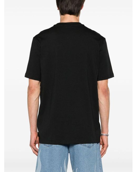 Adidas Flames T-Shirt aus Baumwolle in Black für Herren
