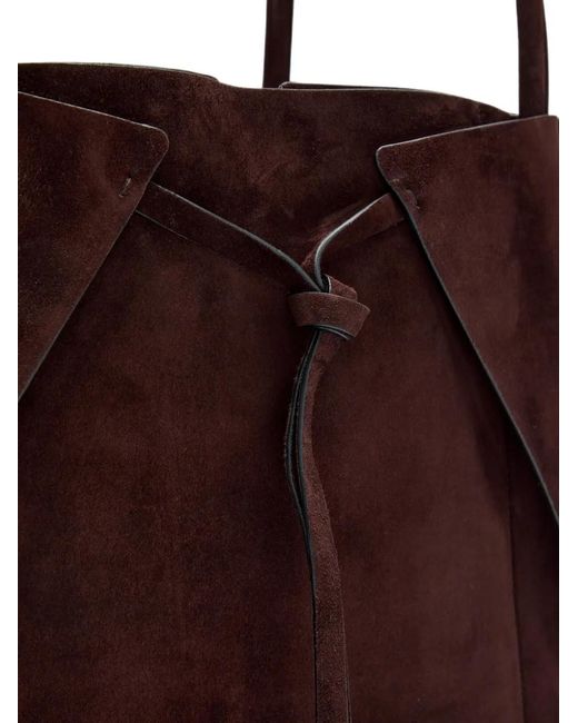 Gabriela Hearst Purple Marija Suede Tote Bag