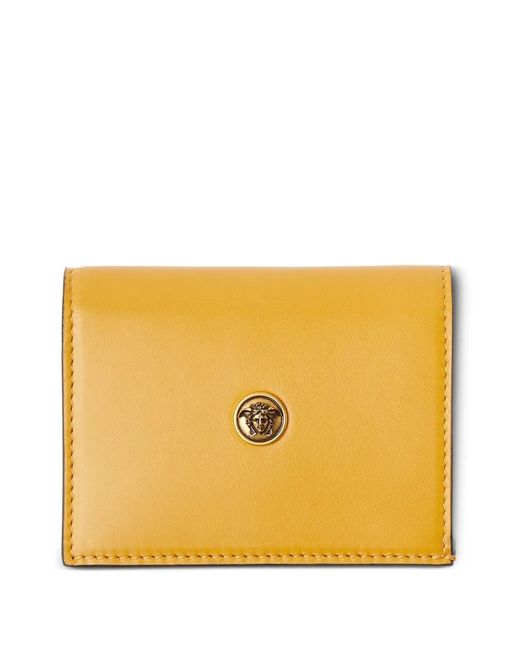 Versace Yellow Emblème Leather Wallet