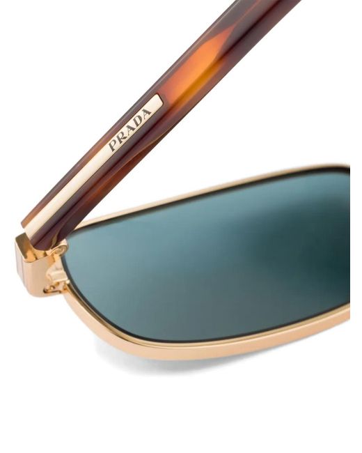 Prada Sonnenbrille Mit Eckigem Gestell in Blue für Herren
