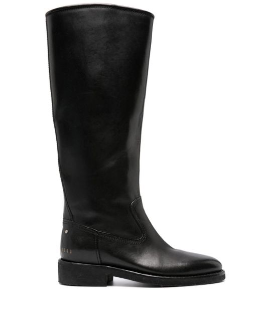Golden Goose Deluxe Brand Black 35mm Leather Knee-high Boots