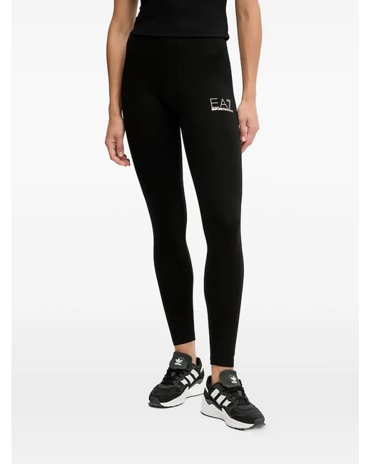 EA7 Legging Met Logodetail in het Black