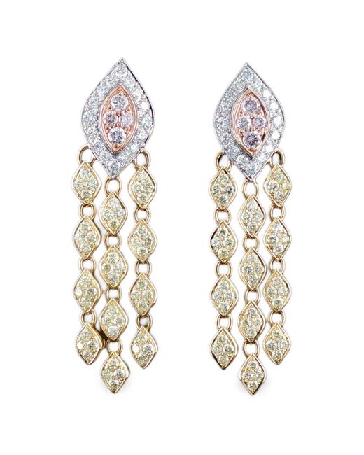 HYT Jewelry White Diamond Drop Earrings