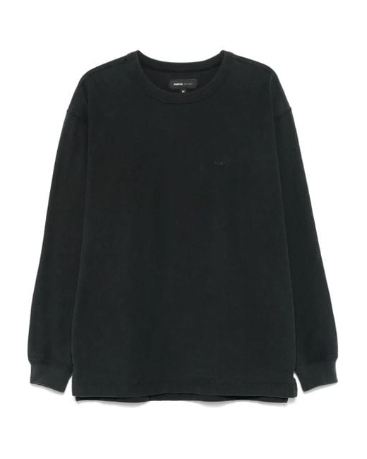 Purple Brand Black Cotton T-Shirt