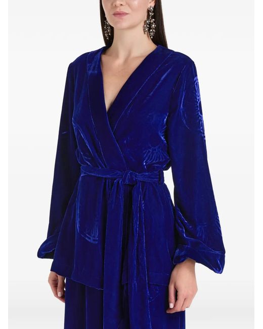 Themis Z Blue Kyma Belted Dress