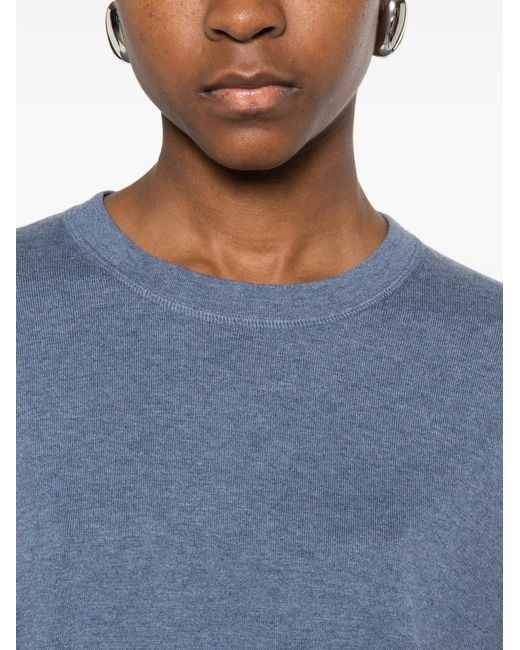Bompard Blue Round-Neck T-Shirt