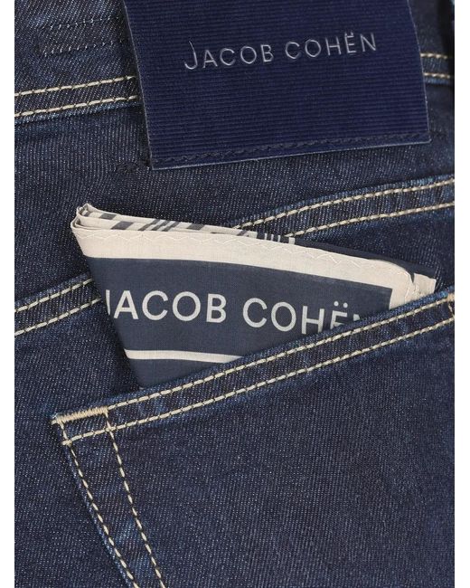 Jacob Cohen Blue Five-Pocket Jeans for men