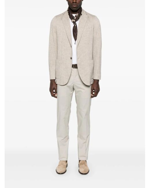 Circolo 1901 White Houndstooth Blazer for men