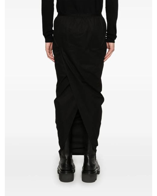 Rick Owens Black Pillar Maxi Skirt for men