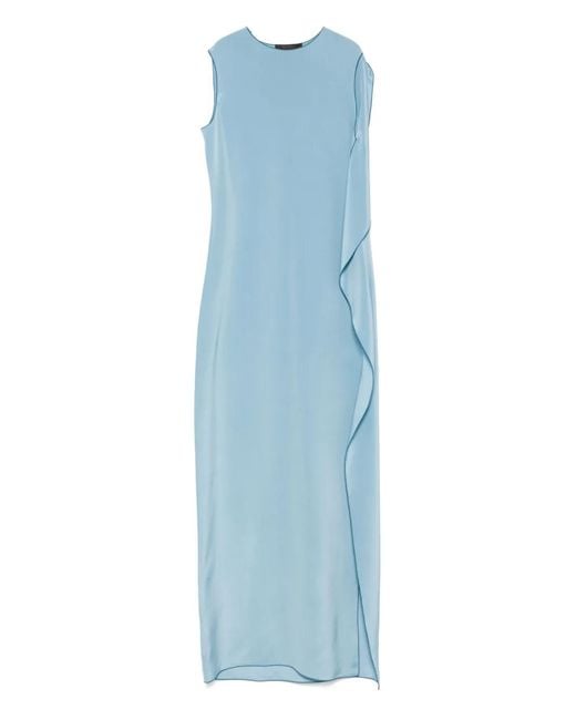 Max Mara Blue Odessa Maxi Dress