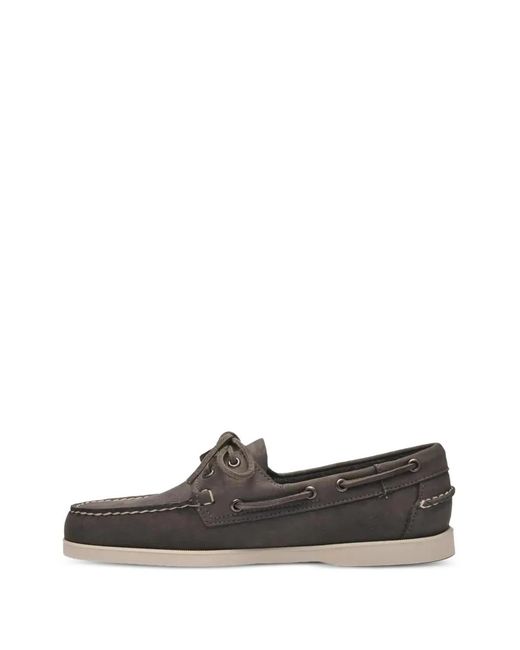 Sebago Gray Portland Crazy Boat Shoes for men
