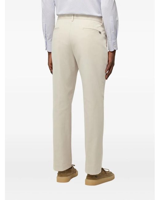 Boggi Natural Dart-Detail Trousers for men