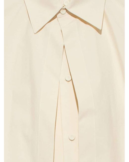 Camicia con maniche a spalla bassa di Jil Sander in White da Uomo