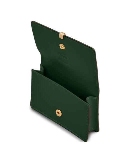 Tod's Green Leather Wallet
