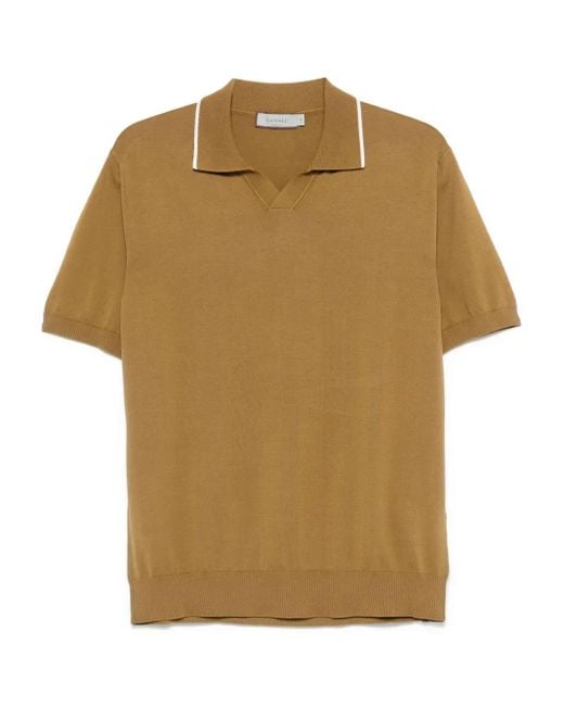 Canali T-Shirt aus Jersey in Brown für Herren