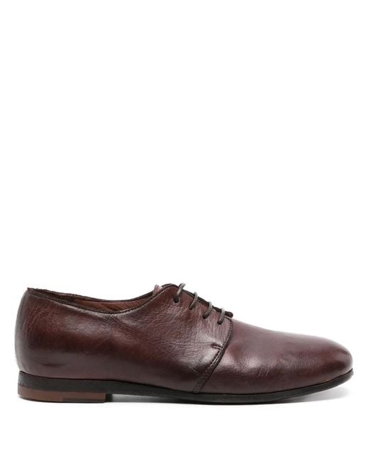 Moma Brown Bufalo Leather Oxford Shoes