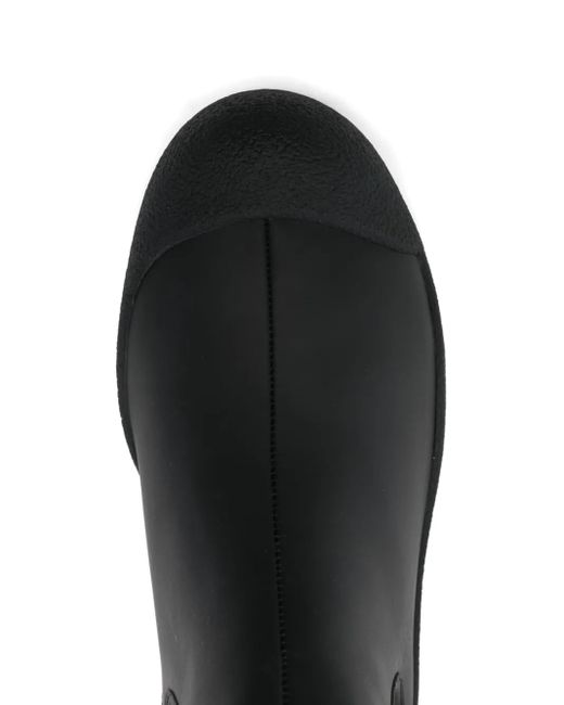 Bally Black Curling Pull-On Chelsea Boots
