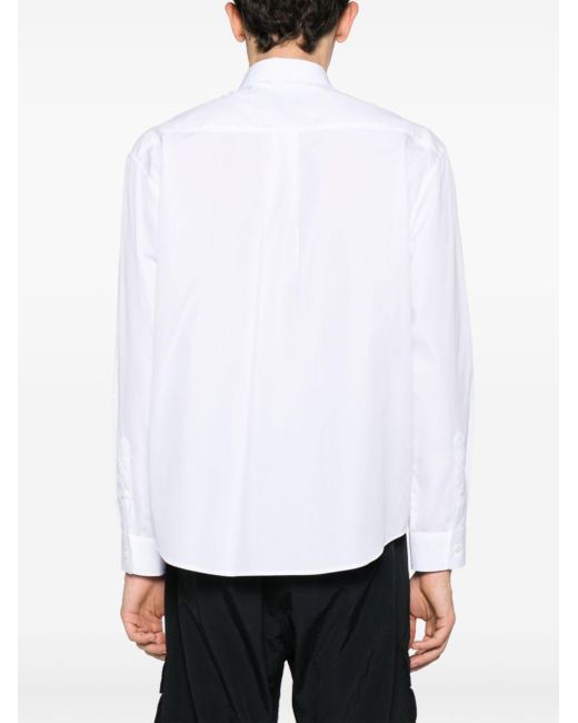 Simone Rocha Katoenen Overhemd Met Geborduurde Roos in het White voor heren