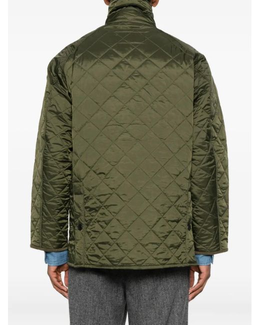 Abrigo con cuello de pana Barbour de hombre de color Green