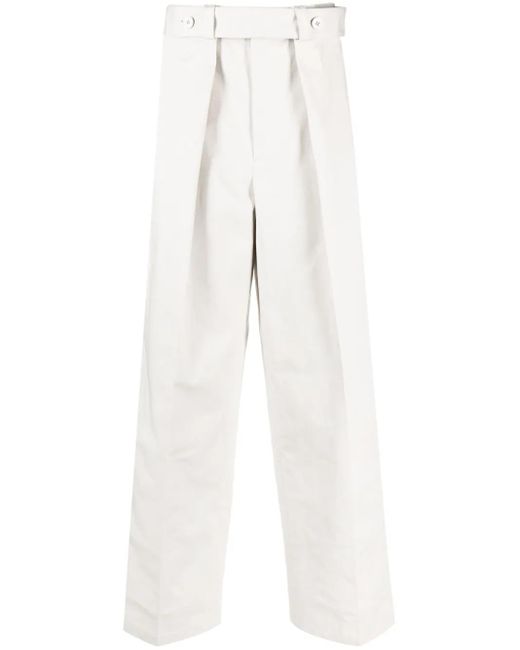Jil Sander Broek Met Wijde Pijpen in het White voor heren