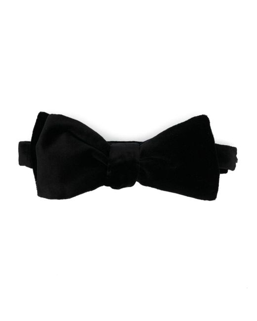 Paul Smith Black Adjustable Velvet Bow Tie for men