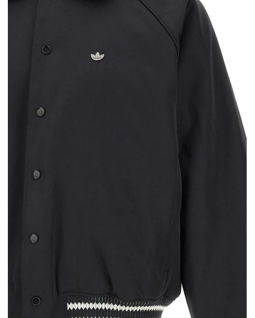 Adidas Bomberjack Met Logodetail in het Blue voor heren