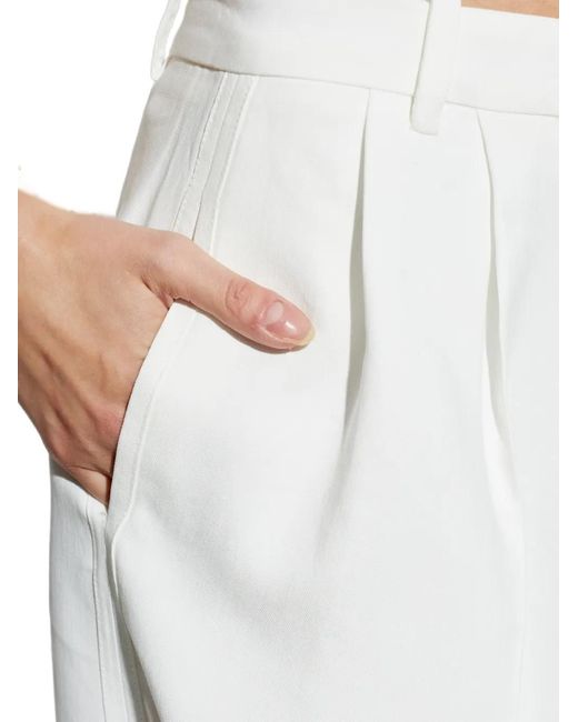 IRO White Helis Pleated Trousers