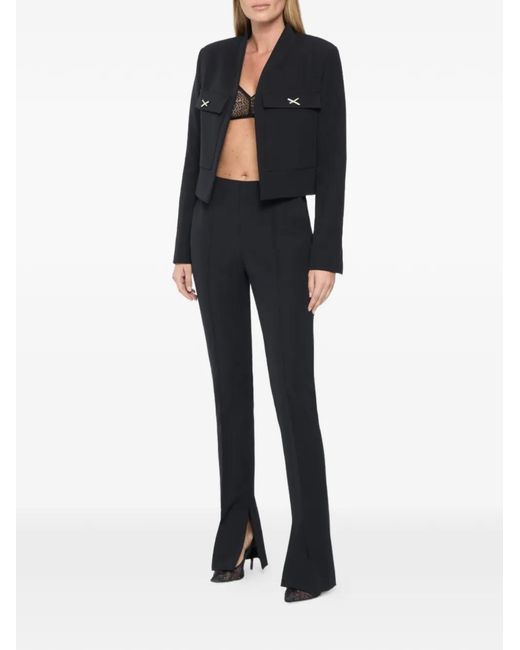 Genny Black Split Trousers
