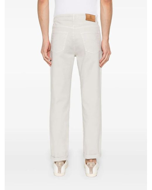 メンズ Brunello Cucinelli ロゴパッチ ジーンズ White