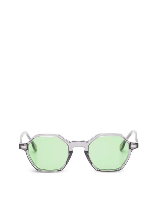 Kyme Green Alaric Geometric-Frame Sunglasses