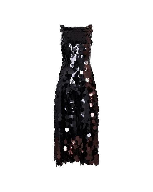 Roksanda Black Thalys Sequin-Embellished Maxi Dress