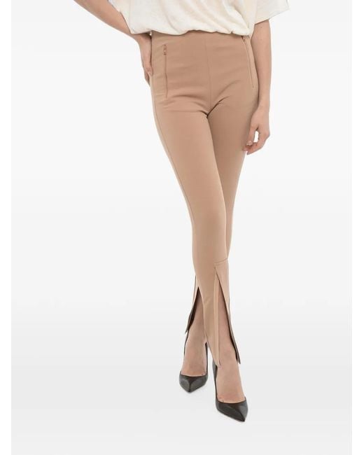 Wardrobe NYC White Ankle-Slit Skinny-Fit Trousers