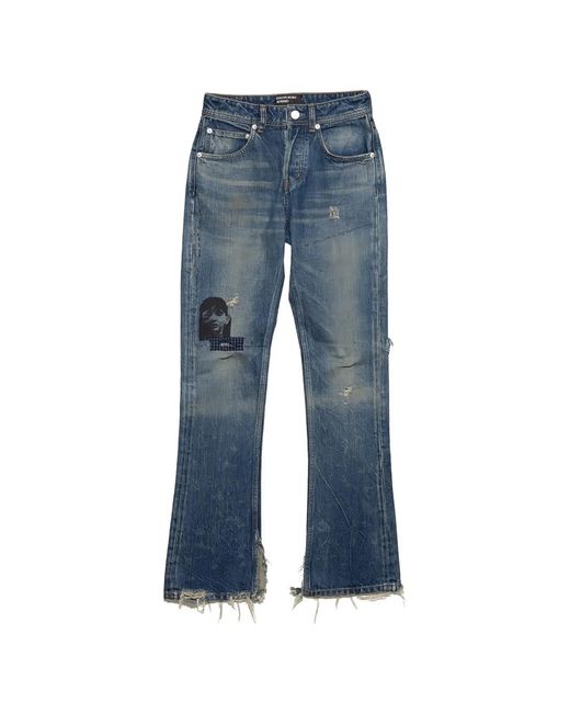 Enfants Riches Deprimes Blue Only Son Patch-Detail Distressed Jeans for men